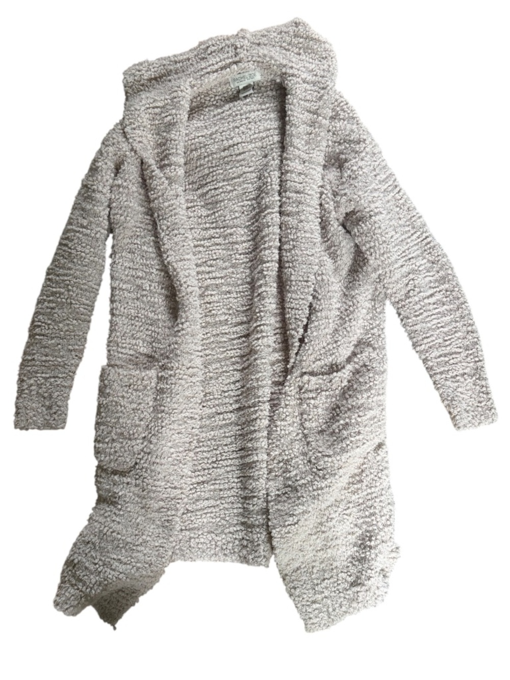 Soft Beige Hooded Cardigan/Sweater | Size XS